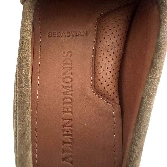Allen Edmonds Sebastian Bit Driving Loafers Men Size 7.5D Caper New Without Tags - Picture 7 of 8